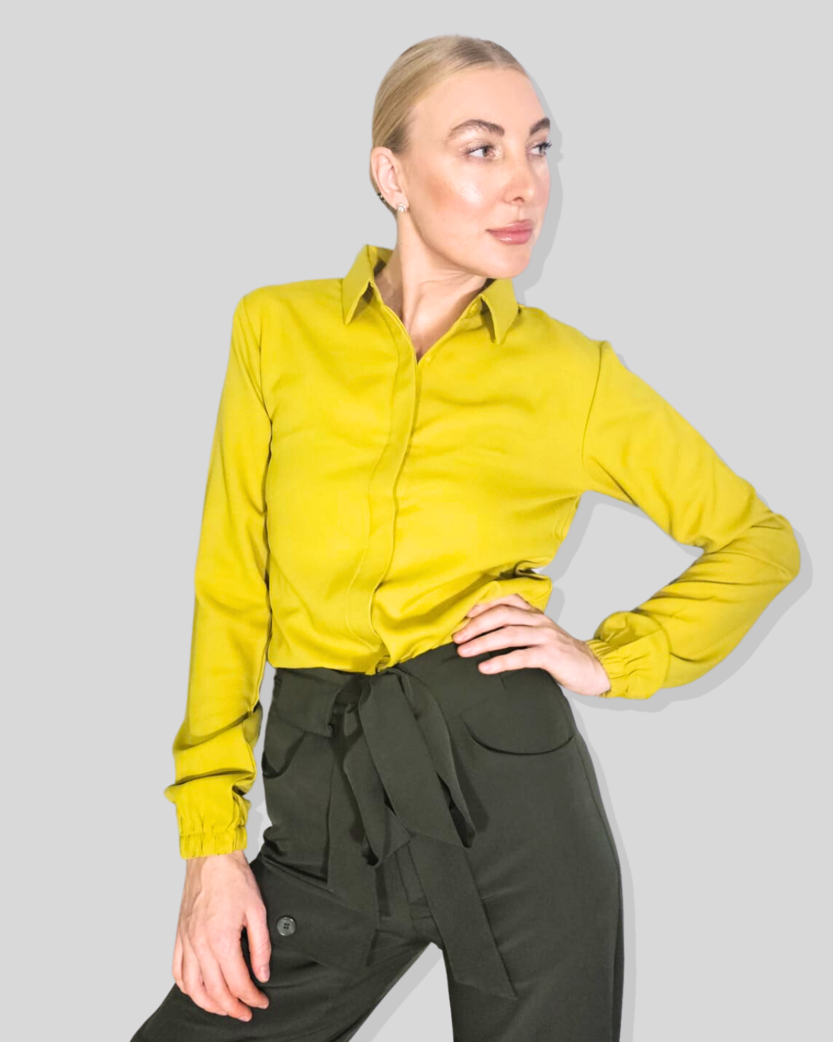Tall Yellow Long Sleeve Shirt S Tall Yellow Long Sleeve Shirt S