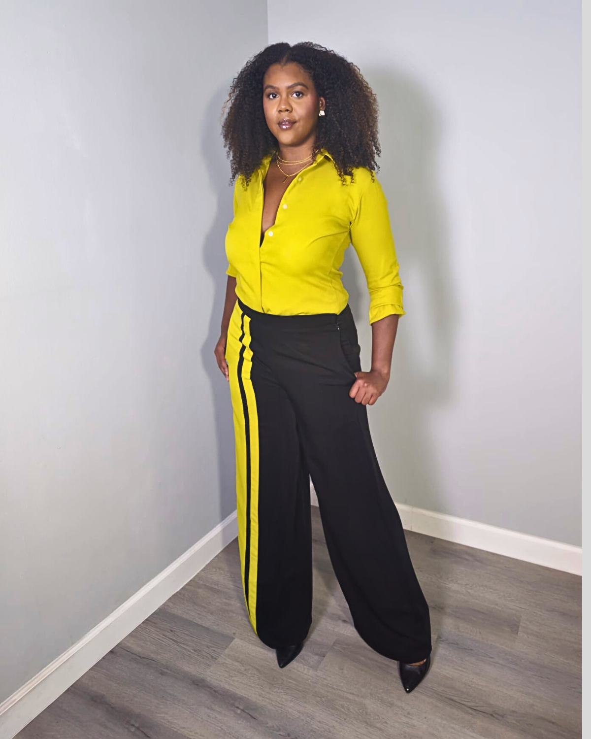 Tall Yellow Long Sleeve Shirt