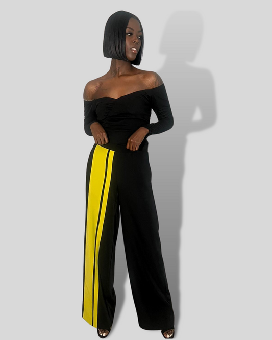 Tall Black Off-Shoulder Top