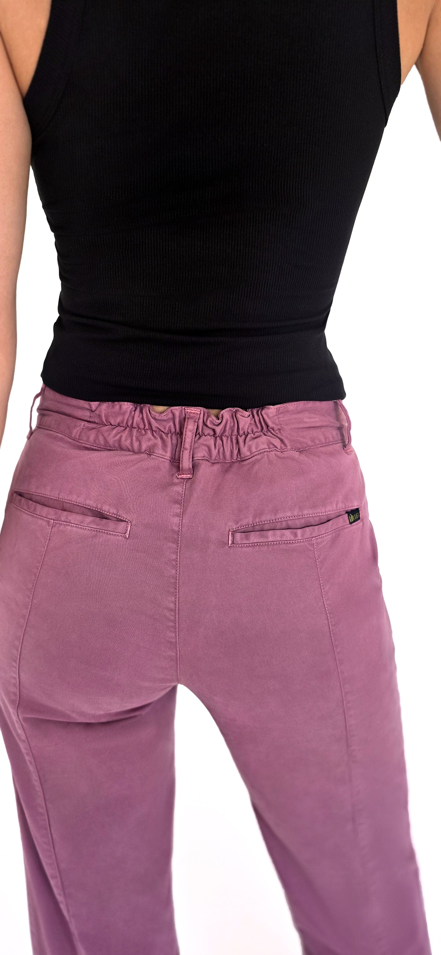 Nia Adjustable Inseam Chino Pant - Mauve