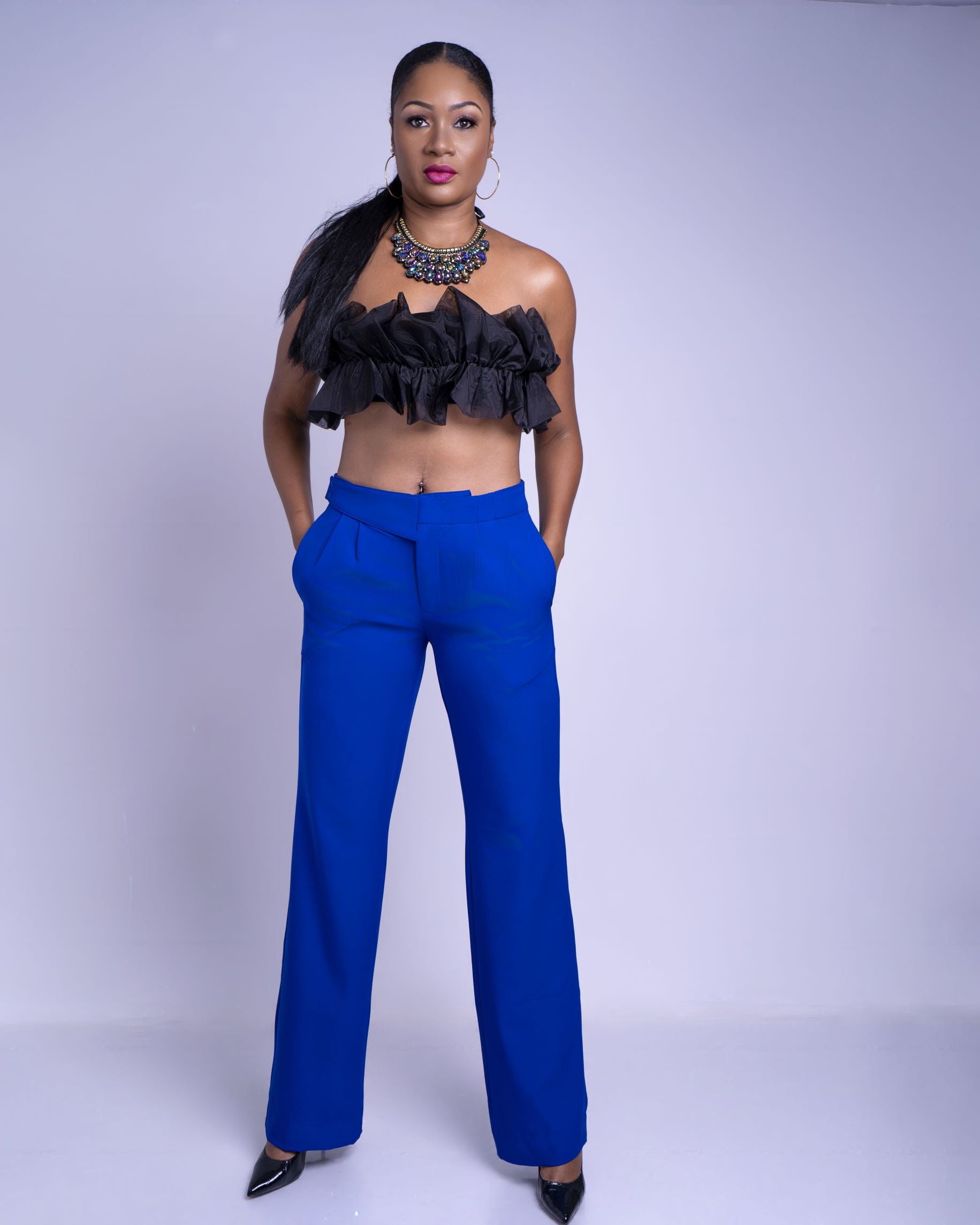 Royal Blue Straight Leg Tall Pants – Dellez Tall Fashion LLC