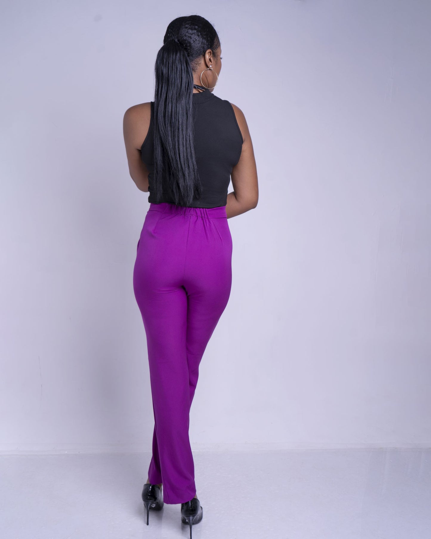 Magenta Slim Fit Tall Pants