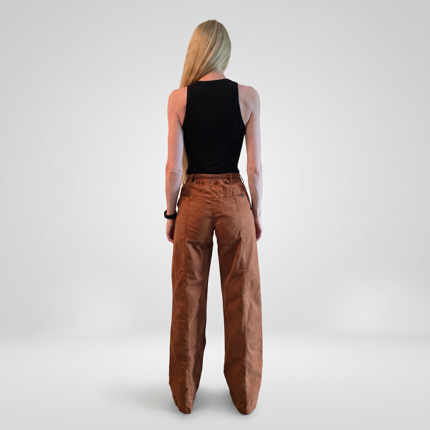 Nia Adjustable Inseam Chino Pant - Mocha